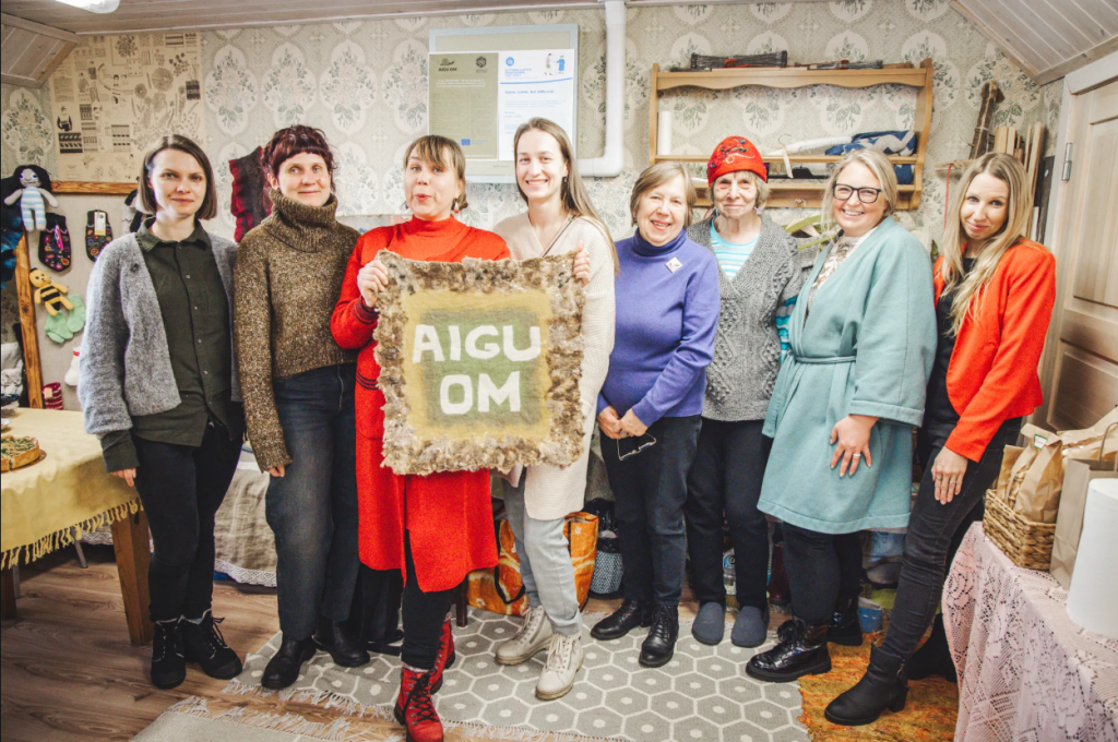 Organisers of the Aigu om! and Valmiermuiža Ethno Music Festivals at the Rõuge art barn